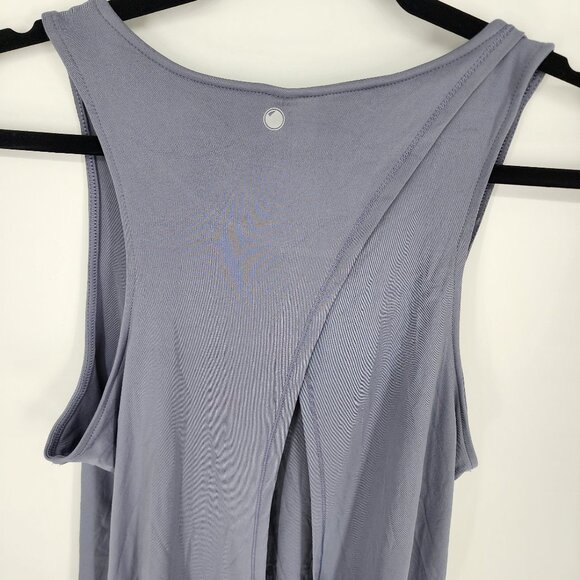 3/$25 155. Yogalicious Tank Top M Sleeveless Workout Gray Racerback Open Back - Picture 9 of 11